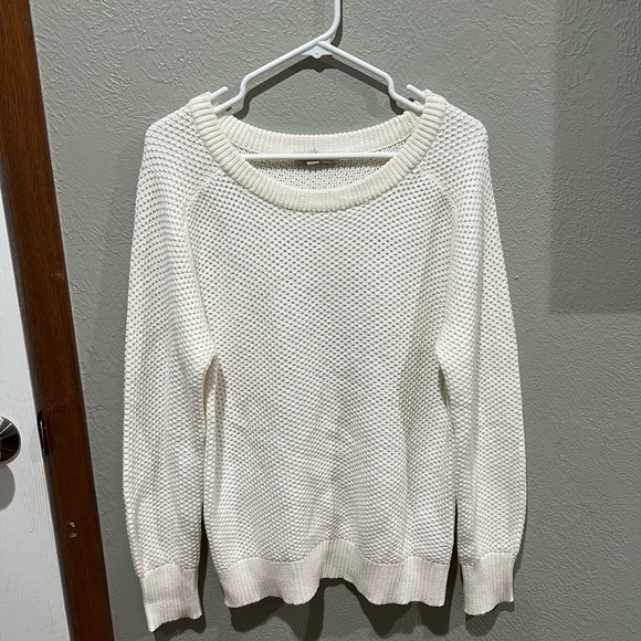 Esprit Women's Off-White Scoop Neck Sweater Perfect EUC Cotton Blend - Picture 1 of 3
